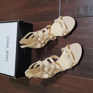 Nine West nude sandals, 8 1/2